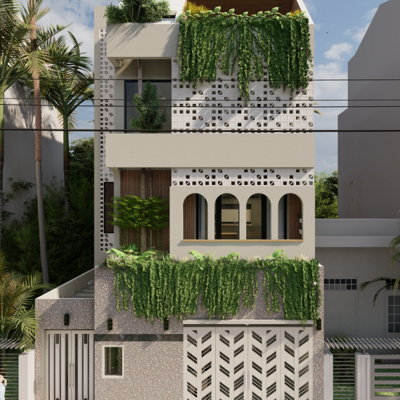 Nhà Phố 1 Trệt 2 lầu - Hóc Môn